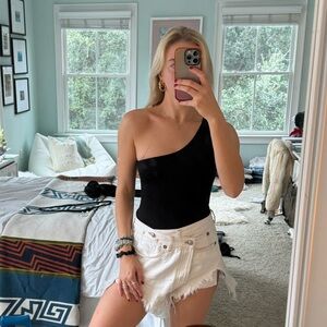 Boohoo One shoulder bodysuit